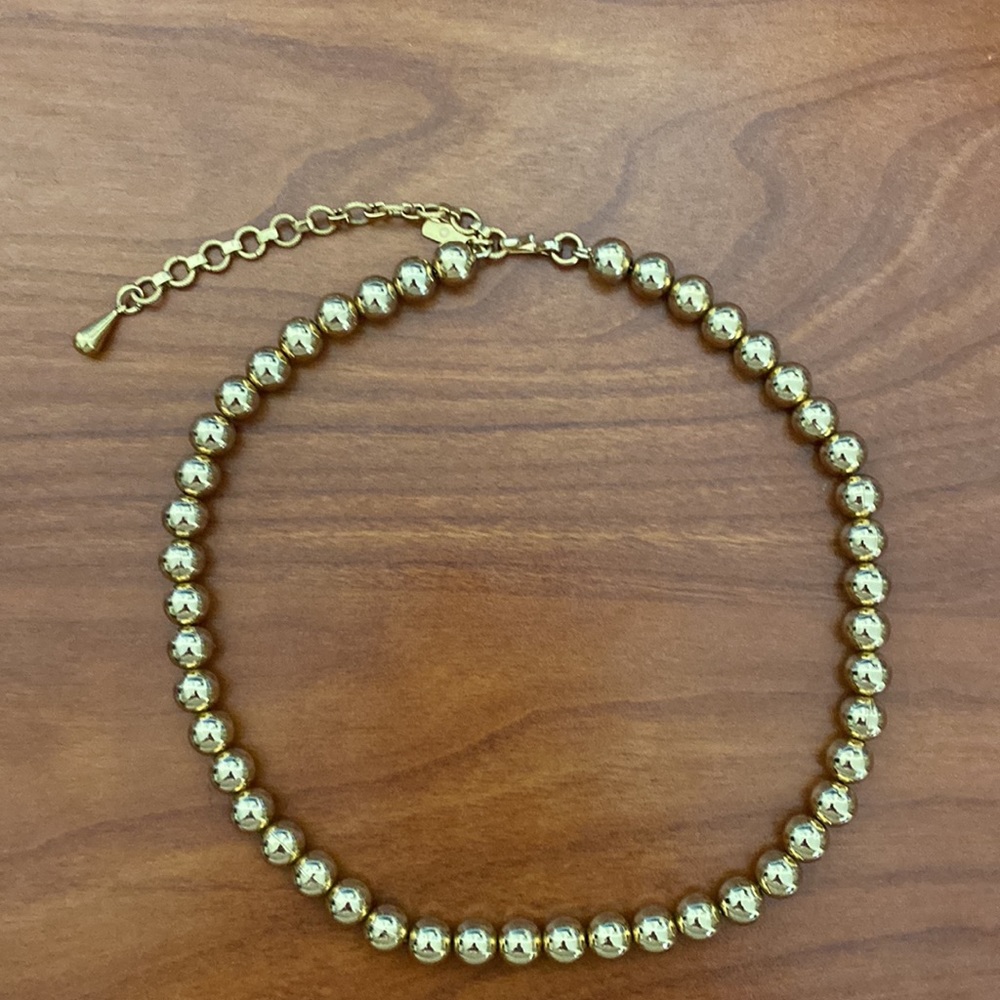 Monet Goldtone Bead Choker
